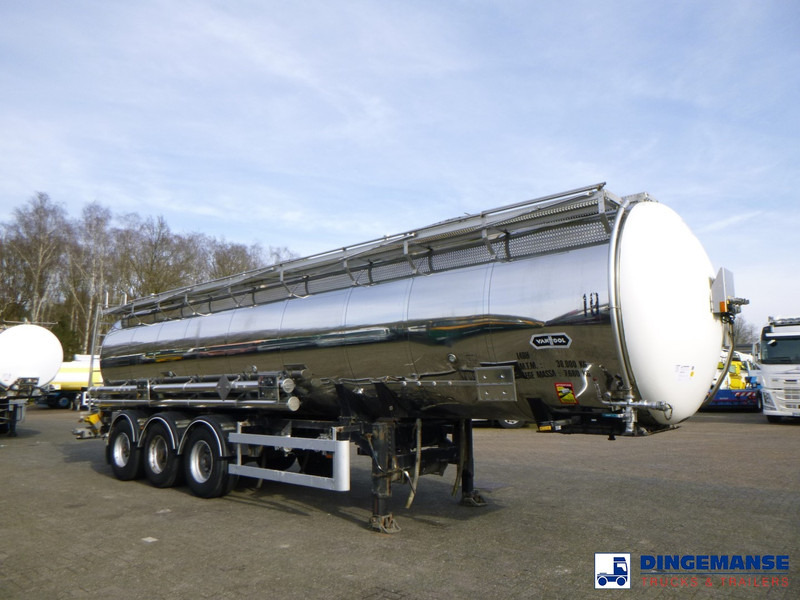 Van Hool Chemical tank inox 30 m3 / 1 comp - Semi-remorque citerne: photos 2 Van Hool Chemical tank inox 30 m3 / 1 comp - Semi-remorque citerne: photos 2