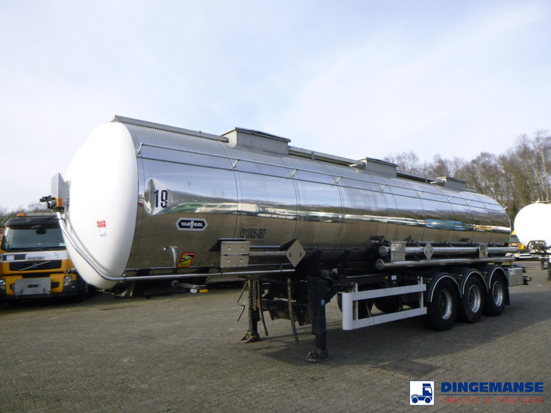 Van Hool Chemical tank inox 30 m3 / 1 comp - Semi-remorque citerne: photos 1 Van Hool Chemical tank inox 30 m3 / 1 comp - Semi-remorque citerne: photos 1