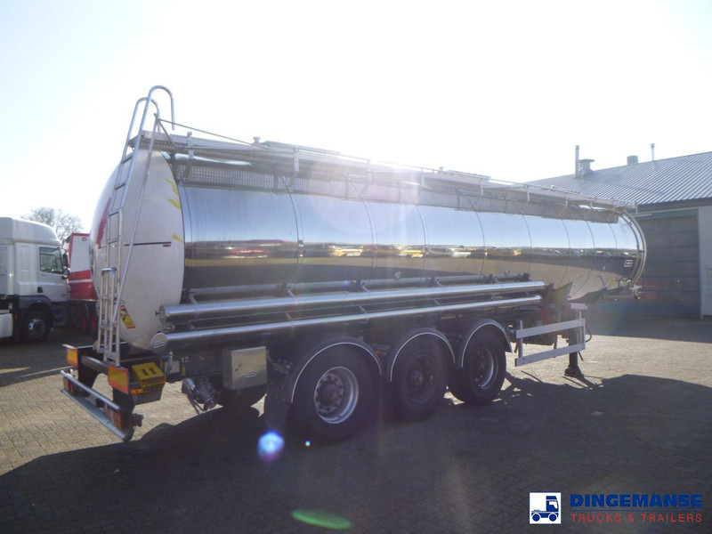Van Hool Chemical tank inox 30 m3 / 3 comp - Semi-remorque citerne: photos 4 Van Hool Chemical tank inox 30 m3 / 3 comp - Semi-remorque citerne: photos 4
