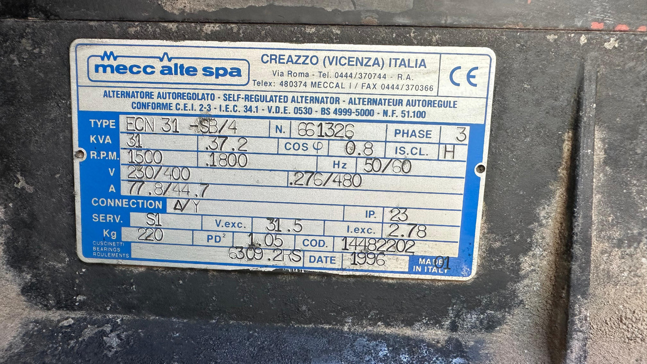 Groupe électrogène ATLAS Copco QAS 28 Yds BJ 1996 Elektro Stromgenerator Stromaggregat Notstrom: photos 10 Groupe électrogène ATLAS Copco QAS 28 Yds BJ 1996 Elektro Stromgenerator Stromaggregat Notstrom: photos 10