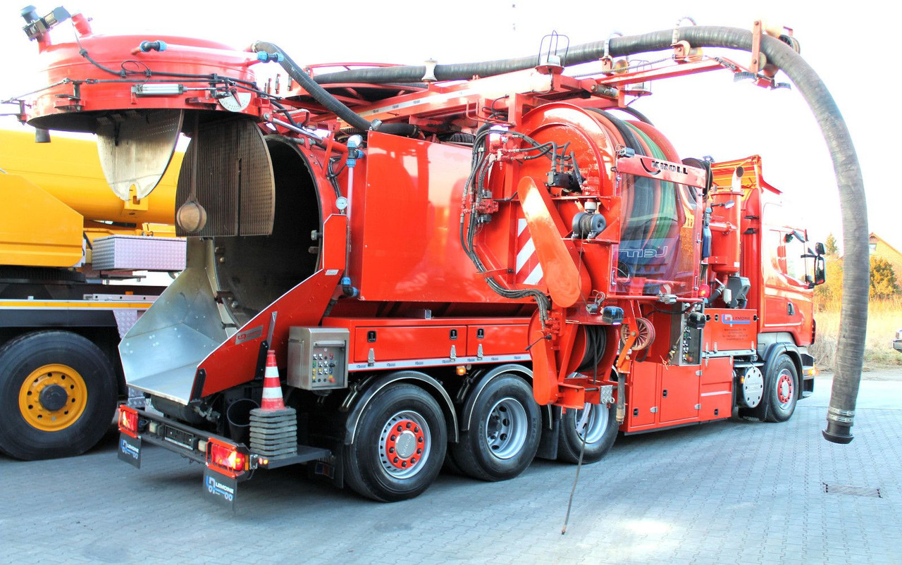 Scania R450 8x4 Kroll 19m³ W-Rückgewinner Kombi-HD +ADR - Camion hydrocureur: photos 1 Scania R450 8x4 Kroll 19m³ W-Rückgewinner Kombi-HD +ADR - Camion hydrocureur: photos 1