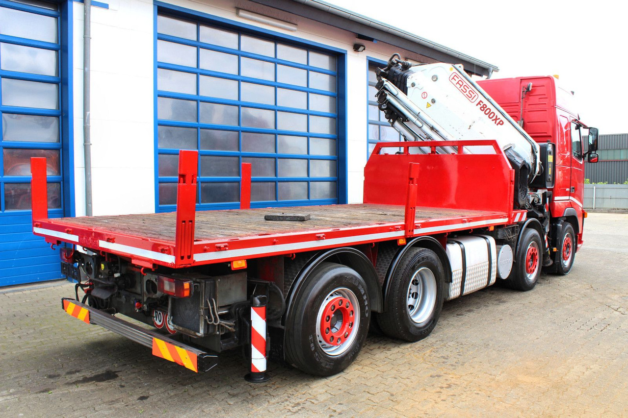 Volvo 480 8x2 Pritsche + FASSI F800XP Kran 6x - Camion plateau, Camion grue: photos 2 Volvo 480 8x2 Pritsche + FASSI F800XP Kran 6x - Camion plateau, Camion grue: photos 2