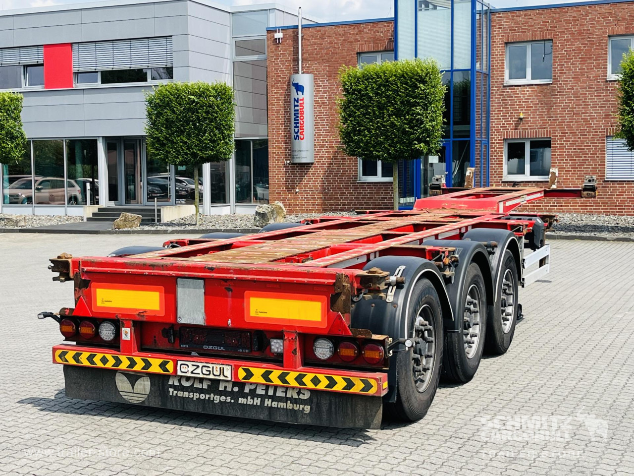 Semi-remorque porte-conteneur/ Caisse mobile Auflieger Containerfahrgestell Standard: photos 1