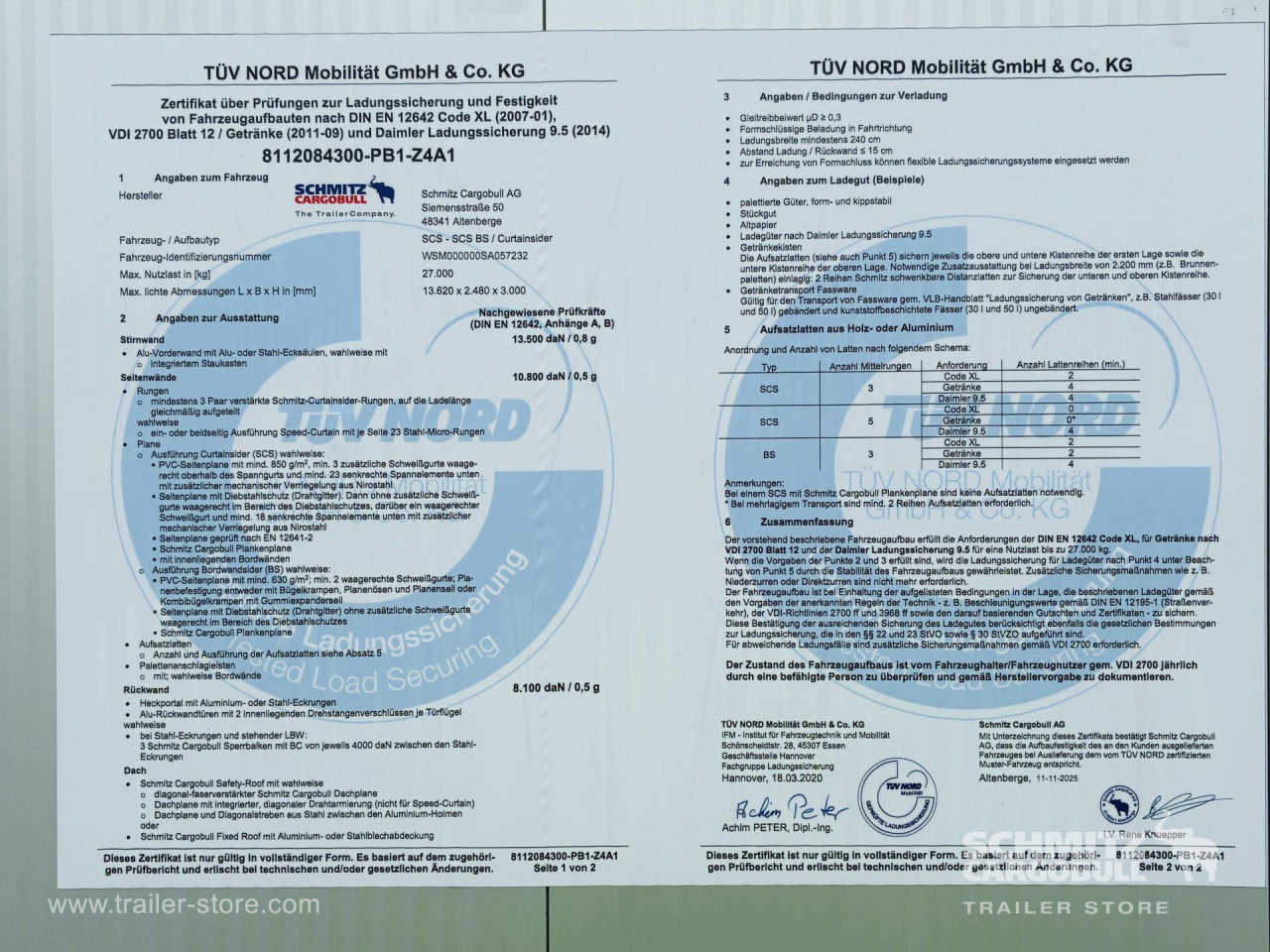 SCHMITZ Auflieger Curtainsider Standard - Semi-remorque rideaux coulissants: photos 4 SCHMITZ Auflieger Curtainsider Standard - Semi-remorque rideaux coulissants: photos 4