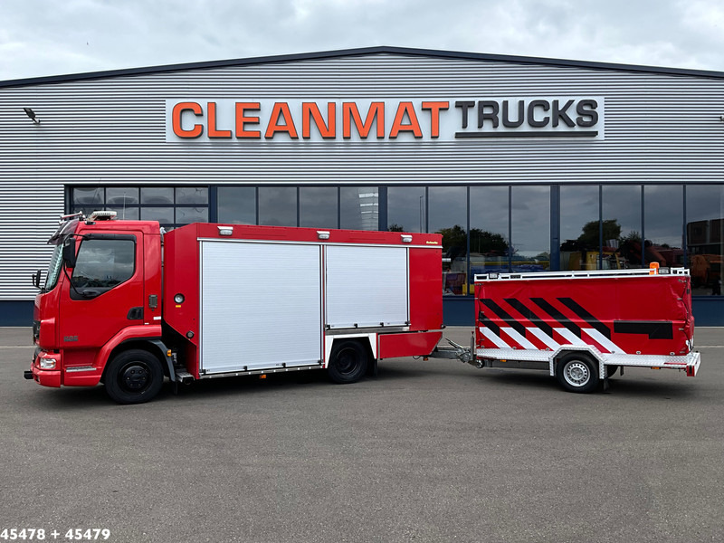 DAF FA 45 LF 150 Brandweer materiaalwagen + Mucar M5A-FOX Brandweer materiaal aanhangwagen - Camion de pompier: photos 2 DAF FA 45 LF 150 Brandweer materiaalwagen + Mucar M5A-FOX Brandweer materiaal aanhangwagen - Camion de pompier: photos 2
