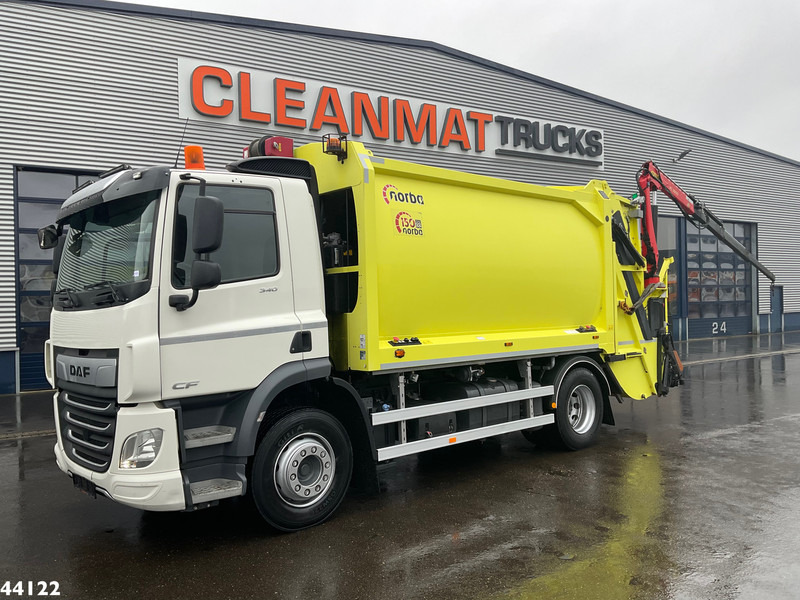 DAF FA CF 340 Euro 6 Norba 17 m³ + Palfinger 3.8 Tonmeter laadkraan + Winch - Benne à ordures ménagères: photos 1 DAF FA CF 340 Euro 6 Norba 17 m³ + Palfinger 3.8 Tonmeter laadkraan + Winch - Benne à ordures ménagères: photos 1