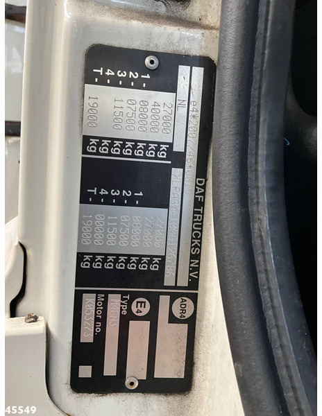 Benne à ordures ménagères DAF FAG CF 330 Euro 6 Geesink 20m³: photos 20 Benne à ordures ménagères DAF FAG CF 330 Euro 6 Geesink 20m³: photos 20