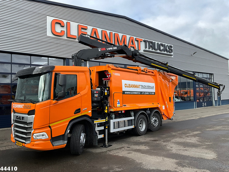 DAF FAN XD 340 Euro 6 Hiab 23 Tonmeter laadkraan - Benne à ordures ménagères: photos 1 DAF FAN XD 340 Euro 6 Hiab 23 Tonmeter laadkraan - Benne à ordures ménagères: photos 1