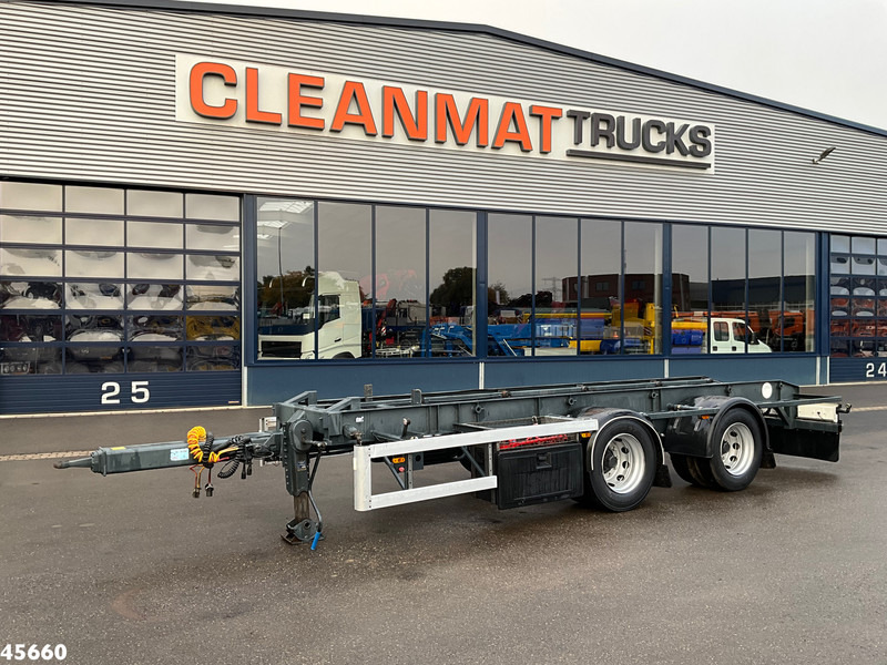 GS Meppel 2-assige container aanhangwagen - Remorque porte-conteneur/ Caisse mobile: photos 1 GS Meppel 2-assige container aanhangwagen - Remorque porte-conteneur/ Caisse mobile: photos 1