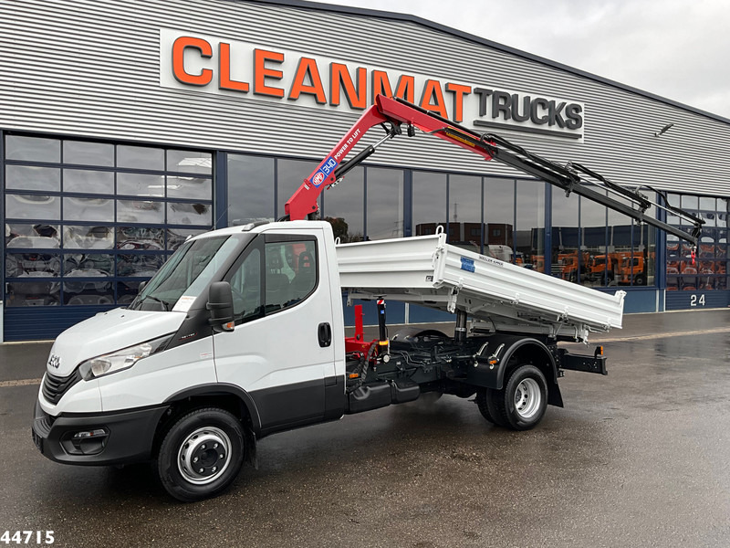 Iveco Daily 72C18 HMF laadkraan 3,4 Tonmeter laadkraan + Meiller 3-zijdige kipper New & Unused!! - Camion benne: photos 1 Iveco Daily 72C18 HMF laadkraan 3,4 Tonmeter laadkraan + Meiller 3-zijdige kipper New & Unused!! - Camion benne: photos 1