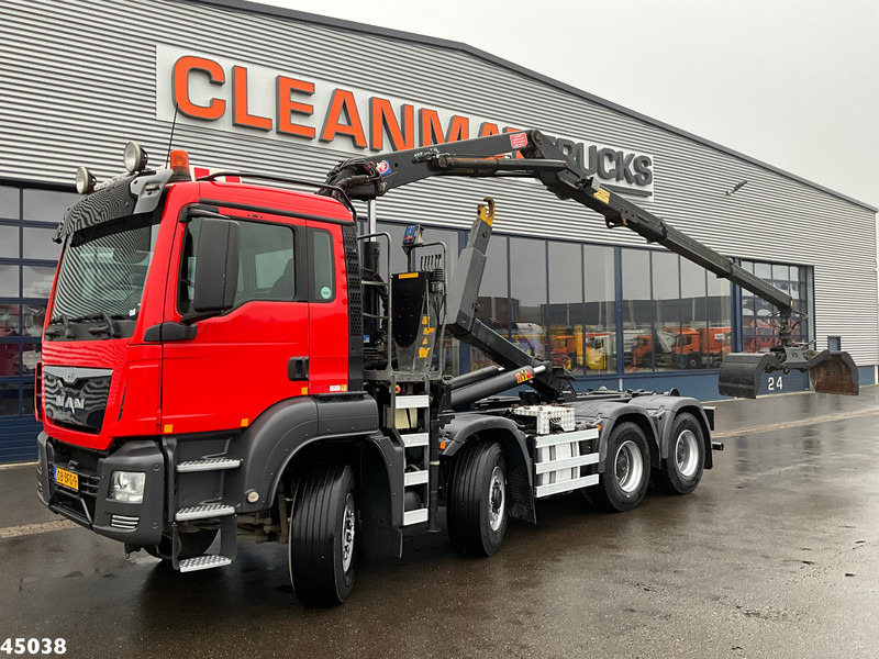 MAN TGS 35.400 8x4 Euro 6 HMF 16 Tonmeter Z-kraan - Camion ampliroll, Camion grue: photos 1 MAN TGS 35.400 8x4 Euro 6 HMF 16 Tonmeter Z-kraan - Camion ampliroll, Camion grue: photos 1