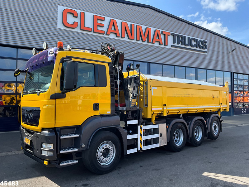 MAN TGS 35.400 8x4 Manual HMF 16 Tm Z-kraan - Camion benne, Camion grue: photos 4 MAN TGS 35.400 8x4 Manual HMF 16 Tm Z-kraan - Camion benne, Camion grue: photos 4