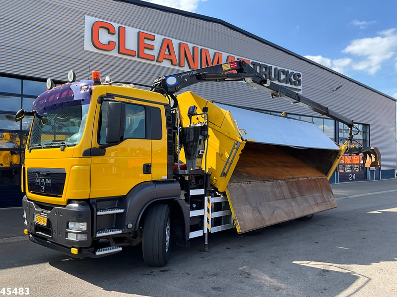 MAN TGS 35.400 8x4 Manual HMF 16 Tm Z-kraan - Camion benne, Camion grue: photos 1 MAN TGS 35.400 8x4 Manual HMF 16 Tm Z-kraan - Camion benne, Camion grue: photos 1