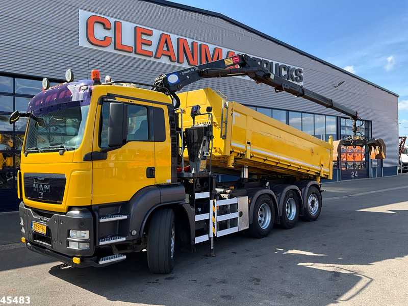 MAN TGS 35.400 8x4 Manual HMF 16 Tm Z-kraan - Camion benne, Camion grue: photos 3 MAN TGS 35.400 8x4 Manual HMF 16 Tm Z-kraan - Camion benne, Camion grue: photos 3
