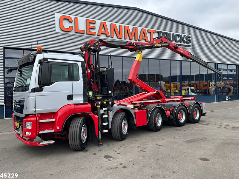 MAN TGS 41.440 10x4 Euro 6 Palfinger 17 Tonmeter Z-kraan - Camion ampliroll, Camion grue: photos 1 MAN TGS 41.440 10x4 Euro 6 Palfinger 17 Tonmeter Z-kraan - Camion ampliroll, Camion grue: photos 1