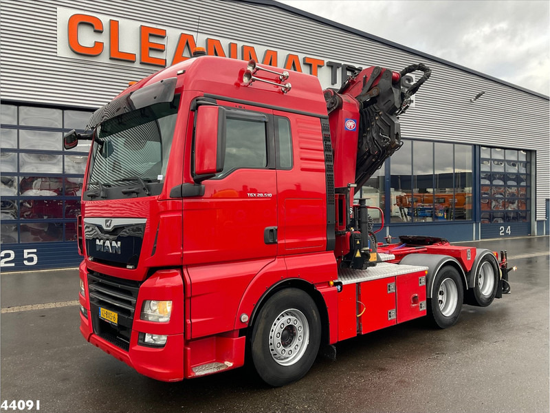 MAN TGX 28.510 HMF 50 Tonmeter laadkraan + Fly-Jib - Camion grue: photos 2 MAN TGX 28.510 HMF 50 Tonmeter laadkraan + Fly-Jib - Camion grue: photos 2