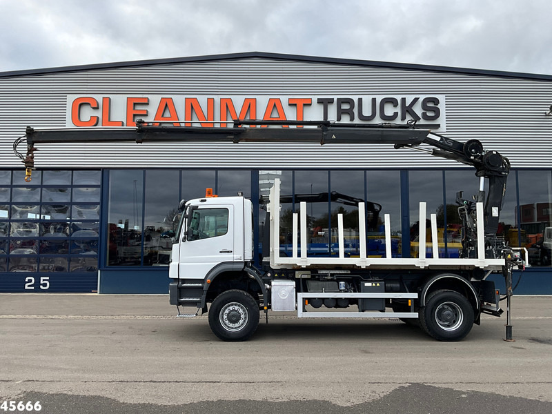 Mercedes-Benz AXOR 1929 4x4 VDL 14 Ton haakarmsysteem + Laadplateau met Hiab 14 Tonmeter laadkraan - Camion grue: photos 1 Mercedes-Benz AXOR 1929 4x4 VDL 14 Ton haakarmsysteem + Laadplateau met Hiab 14 Tonmeter laadkraan - Camion grue: photos 1