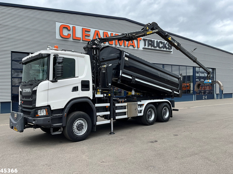 Scania G 410 6x6 Euro 6 Palfinger 17 Tonmeter Z-kraan - Camion benne, Camion grue: photos 1 Scania G 410 6x6 Euro 6 Palfinger 17 Tonmeter Z-kraan - Camion benne, Camion grue: photos 1