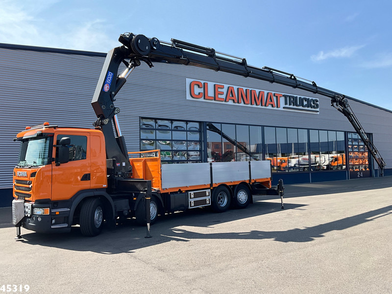 Scania G 450 Euro 6 HMF 60 Tonmeter laadkraan + Fly-Jib - Camion grue: photos 1 Scania G 450 Euro 6 HMF 60 Tonmeter laadkraan + Fly-Jib - Camion grue: photos 1