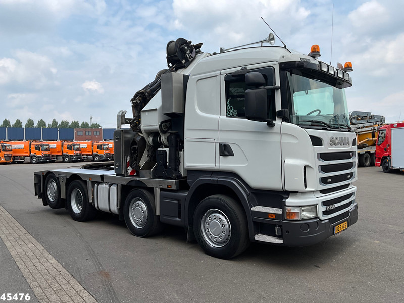 Scania G 480 HMF 85 Tonmeter laadkraan + Fly-Jib - Camion grue: photos 4 Scania G 480 HMF 85 Tonmeter laadkraan + Fly-Jib - Camion grue: photos 4