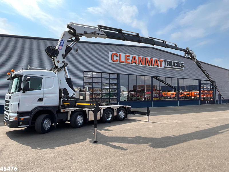 Scania G 480 HMF 85 Tonmeter laadkraan + Fly-Jib - Camion grue: photos 1 Scania G 480 HMF 85 Tonmeter laadkraan + Fly-Jib - Camion grue: photos 1