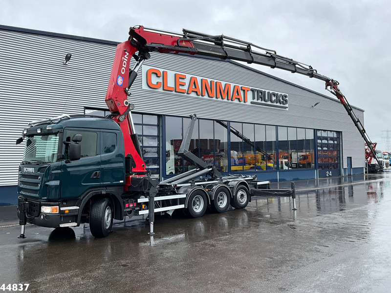 Scania G480 8x4 HMF 60 Tonmeter laadkraan + Fly-jib - Camion ampliroll, Camion grue: photos 1 Scania G480 8x4 HMF 60 Tonmeter laadkraan + Fly-jib - Camion ampliroll, Camion grue: photos 1
