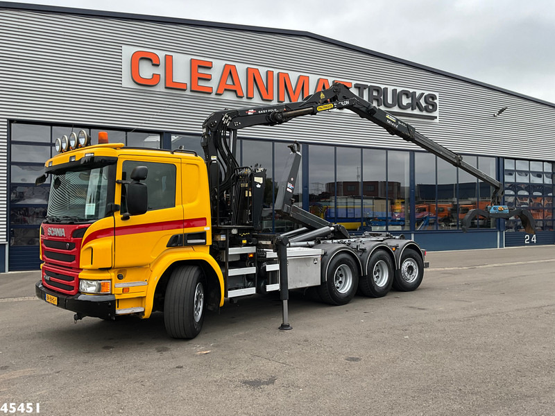 Scania P 410 8x4 Euro 6 Palfinger 14 Tonmeter Z-kraan - Camion ampliroll, Camion grue: photos 1 Scania P 410 8x4 Euro 6 Palfinger 14 Tonmeter Z-kraan - Camion ampliroll, Camion grue: photos 1