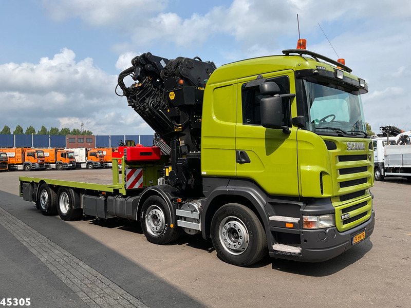 Scania R 420 8x2 manual Palfinger 85 Tonmeter laadkraan + Fly-Jib - Camion grue: photos 4 Scania R 420 8x2 manual Palfinger 85 Tonmeter laadkraan + Fly-Jib - Camion grue: photos 4