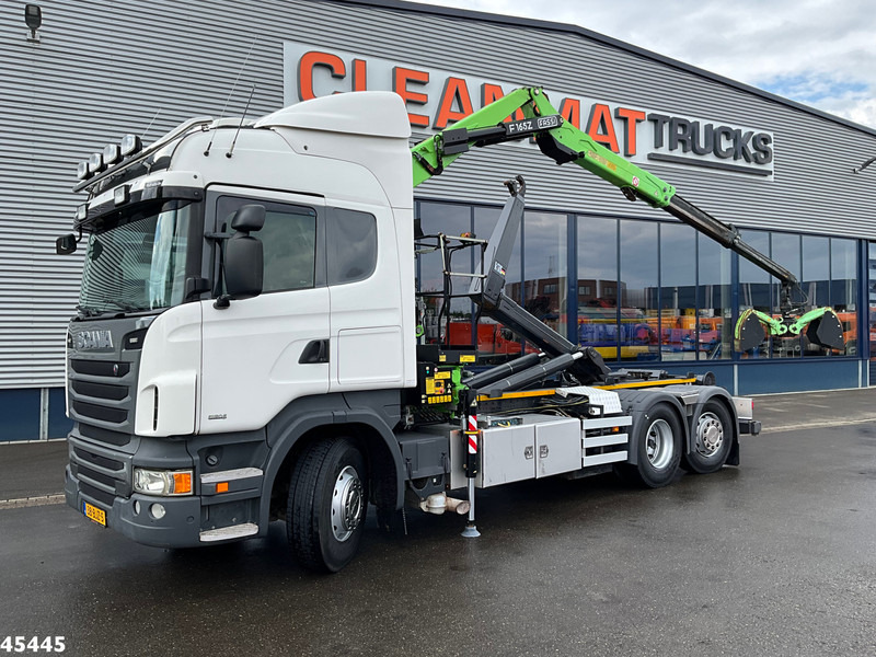 Scania R 440 Euro 6 Retarder Fassi 16 Tonmeter Z-kraan (bouwjaar 2018) - Camion ampliroll, Camion grue: photos 1 Scania R 440 Euro 6 Retarder Fassi 16 Tonmeter Z-kraan (bouwjaar 2018) - Camion ampliroll, Camion grue: photos 1