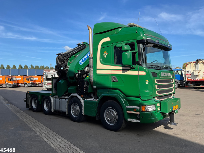 Scania R 490 8x4 Euro 6 Effer 140 Tonmeter laadkraan + Fly-Jib Just 283.508 km - Camion grue: photos 5 Scania R 490 8x4 Euro 6 Effer 140 Tonmeter laadkraan + Fly-Jib Just 283.508 km - Camion grue: photos 5