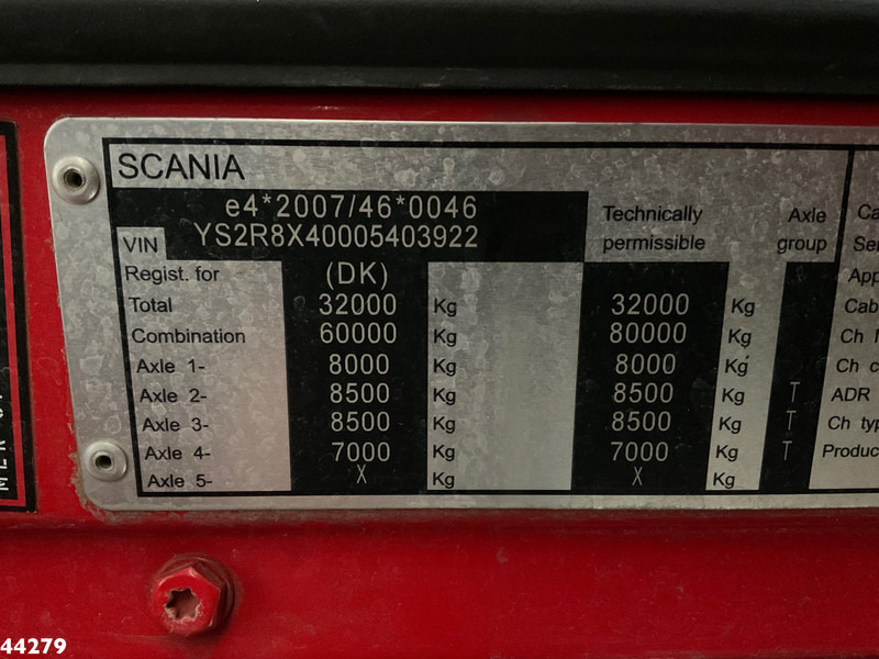 Camion ampliroll Scania R 580 Super 8x4 Euro 6 Palfinger 20 Ton haakarmsysteem: photos 15