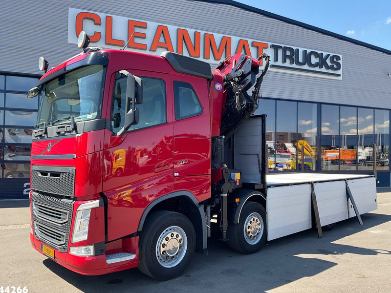 Volvo FH 500 8x2 Euro 6 HMF 32 Tonmeter laadkraan + Fly-Jib - Camion grue: photos 3 Volvo FH 500 8x2 Euro 6 HMF 32 Tonmeter laadkraan + Fly-Jib - Camion grue: photos 3