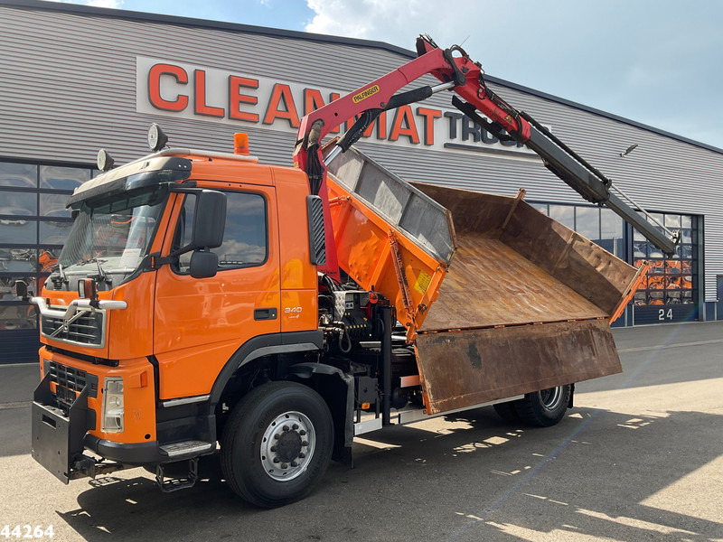 Volvo FM 340 4x4 Palfinger 10 Tonmeter laadkraan Manual Full steel - Camion benne, Camion grue: photos 1 Volvo FM 340 4x4 Palfinger 10 Tonmeter laadkraan Manual Full steel - Camion benne, Camion grue: photos 1