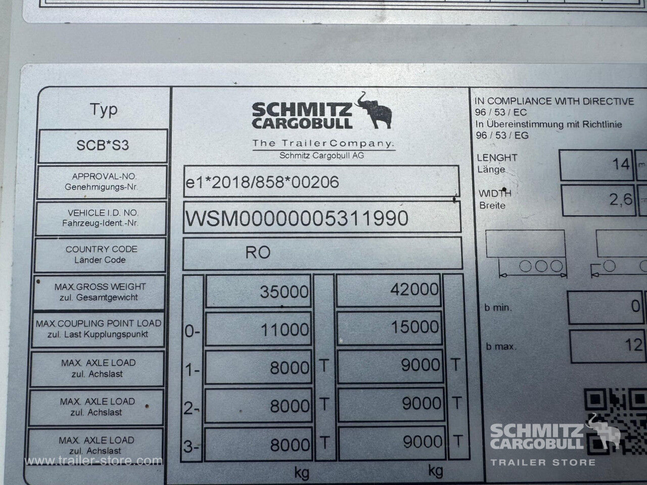 SCHMITZ Reefer Standard Double deck - Semi-remorque isothermique: photos 3 SCHMITZ Reefer Standard Double deck - Semi-remorque isothermique: photos 3