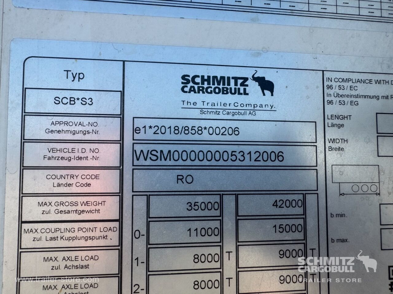 SCHMITZ Reefer Standard Double deck - Semi-remorque isothermique: photos 3 SCHMITZ Reefer Standard Double deck - Semi-remorque isothermique: photos 3