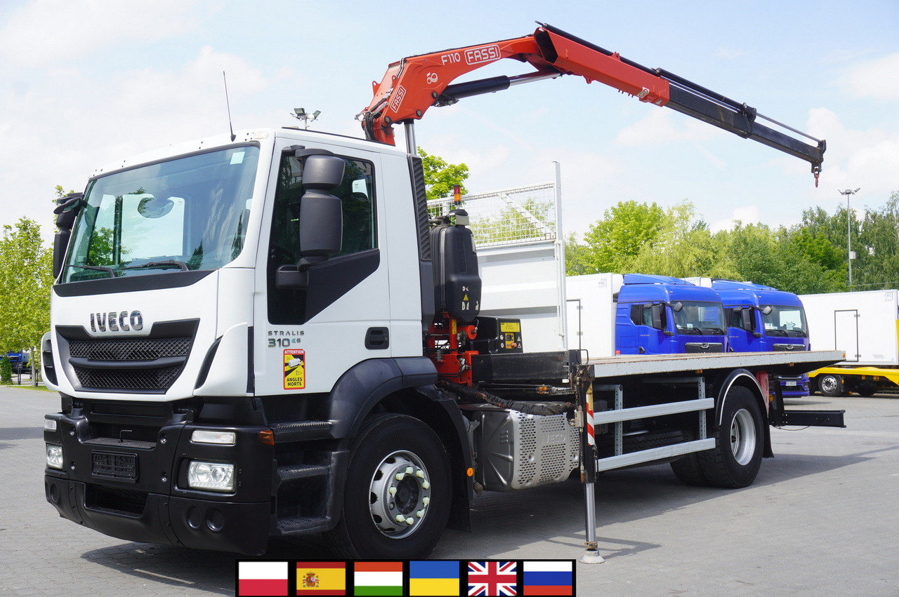 IVECO STRALIS 310 E6 / FASSI F110B / 630 MTH! / 4 t lift cap. / 19 t - Camion grue: photos 1 IVECO STRALIS 310 E6 / FASSI F110B / 630 MTH! / 4 t lift cap. / 19 t - Camion grue: photos 1