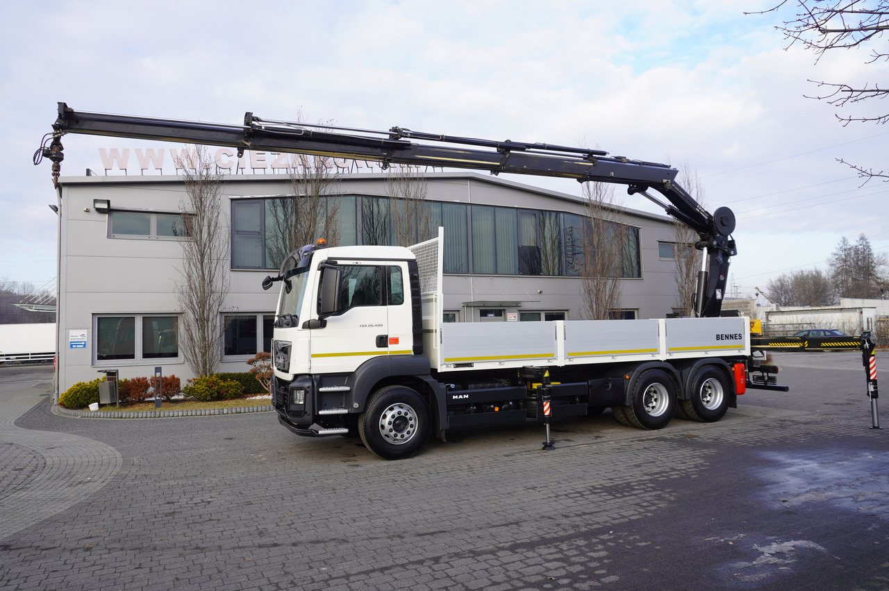Camion plateau, Camion grue MAN TGS 26.400 / HDS HIAB 244 EP-4 HIDUO 8500 kg / 6x4: photos 14