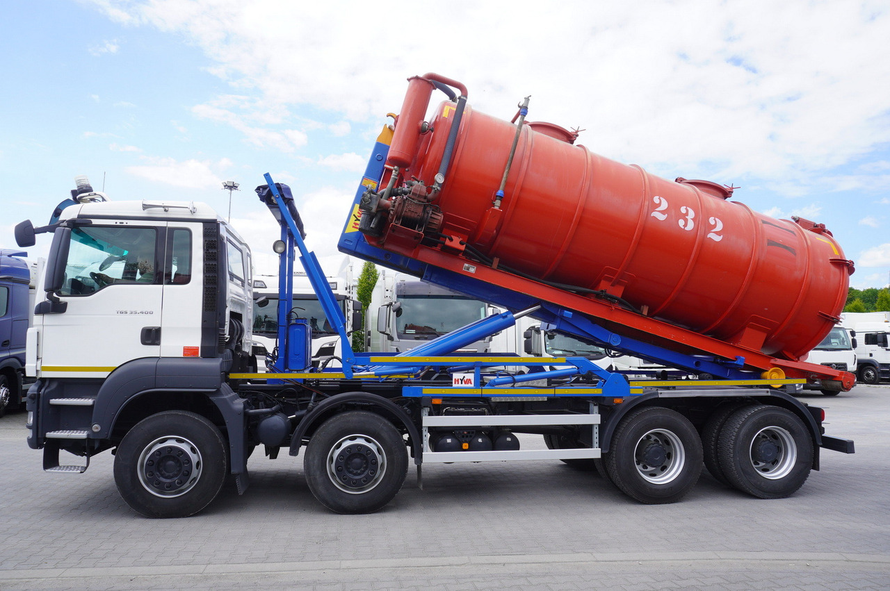 MAN TGS 35.400 8 × 4 E5 / HYVA HOOK LIFT 32.56 SE / Septic barrel 13000 L - Tonne à lisier: photos 3 MAN TGS 35.400 8 × 4 E5 / HYVA HOOK LIFT 32.56 SE / Septic barrel 13000 L - Tonne à lisier: photos 3