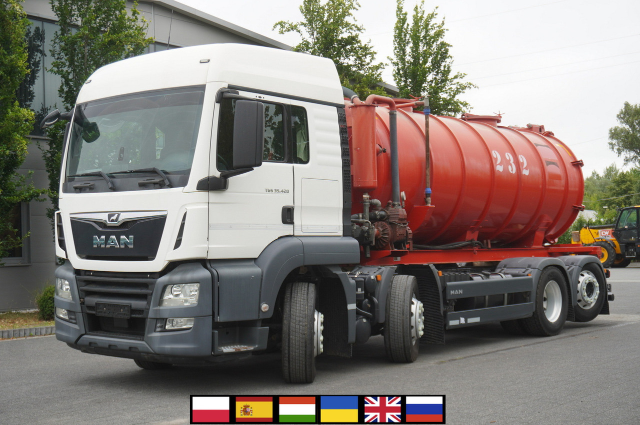 MAN TGS 35.420 8×2 / NEW septic barrel 13000 L / 3 steered axles - Tonne à lisier: photos 1 MAN TGS 35.420 8×2 / NEW septic barrel 13000 L / 3 steered axles - Tonne à lisier: photos 1