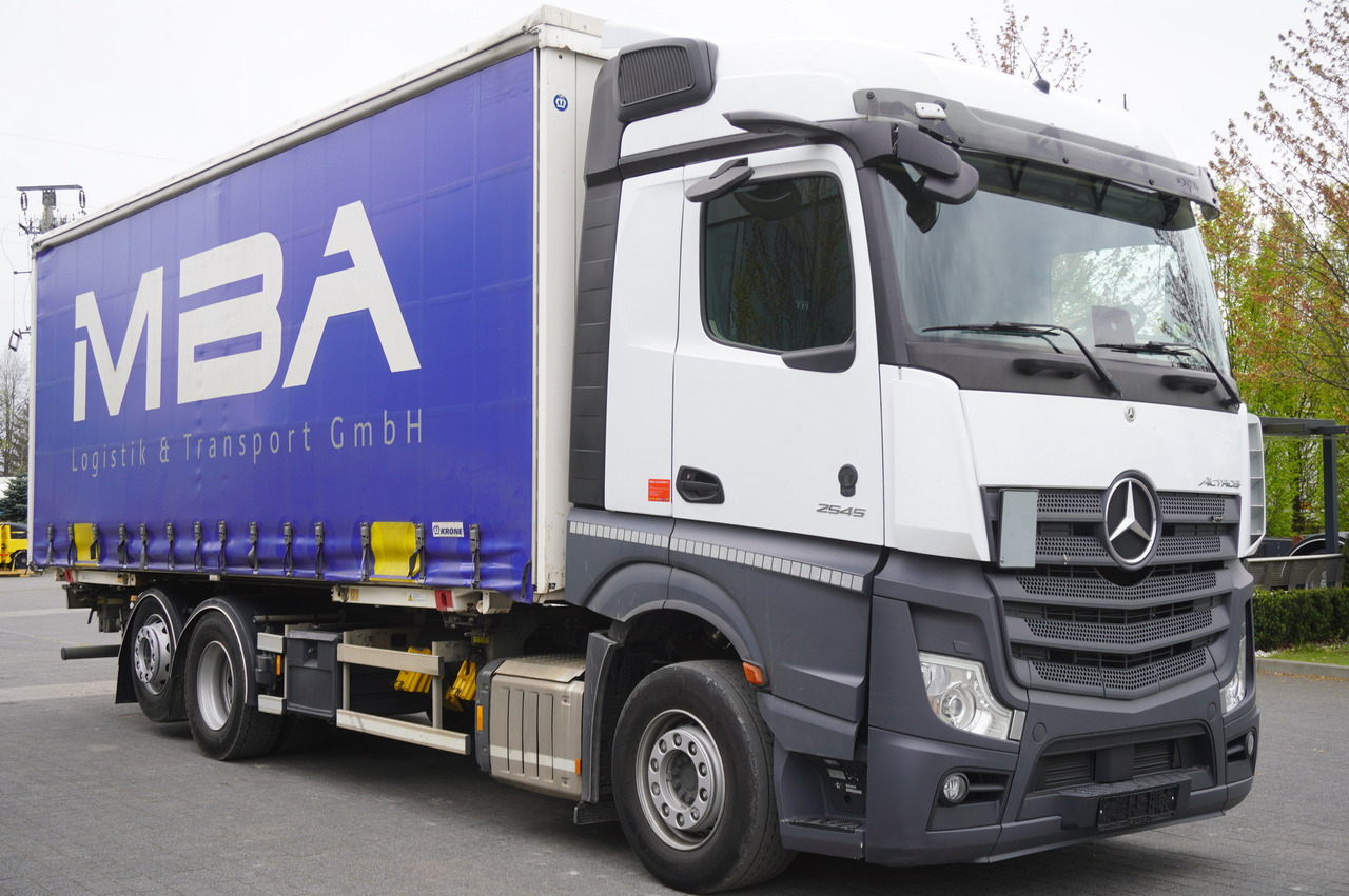 MERCEDES-BENZ Actros 2545 / 2021 / Curtainsider 18 EPAL / sleeper cab - Camion à rideaux coulissants: photos 4 MERCEDES-BENZ Actros 2545 / 2021 / Curtainsider 18 EPAL / sleeper cab - Camion à rideaux coulissants: photos 4