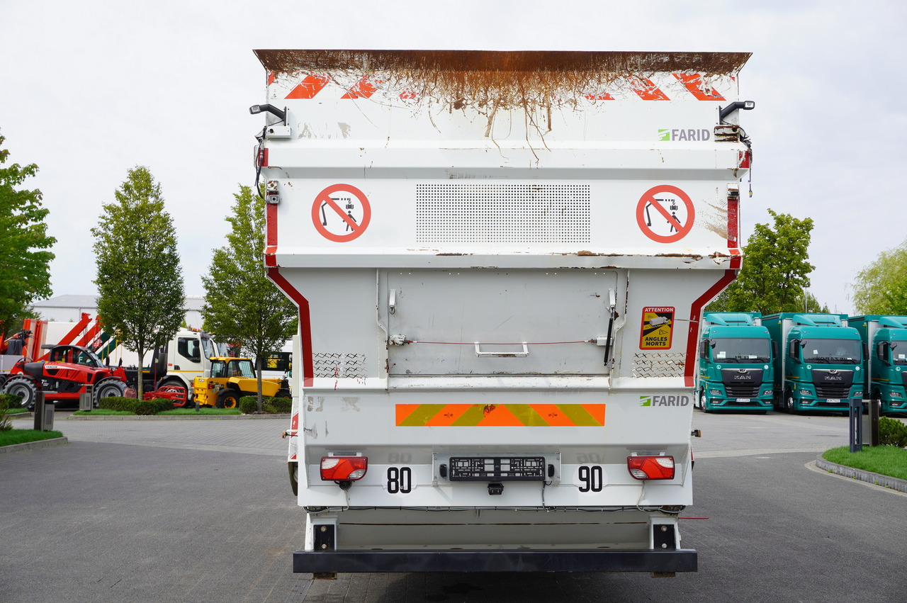 MERCEDES-BENZ Antos 3240 8x2 / Tajfun 5T crane / Farid Industries garbage truck/ 3 steered axles - Camion grue: photos 5 MERCEDES-BENZ Antos 3240 8x2 / Tajfun 5T crane / Farid Industries garbage truck/ 3 steered axles - Camion grue: photos 5