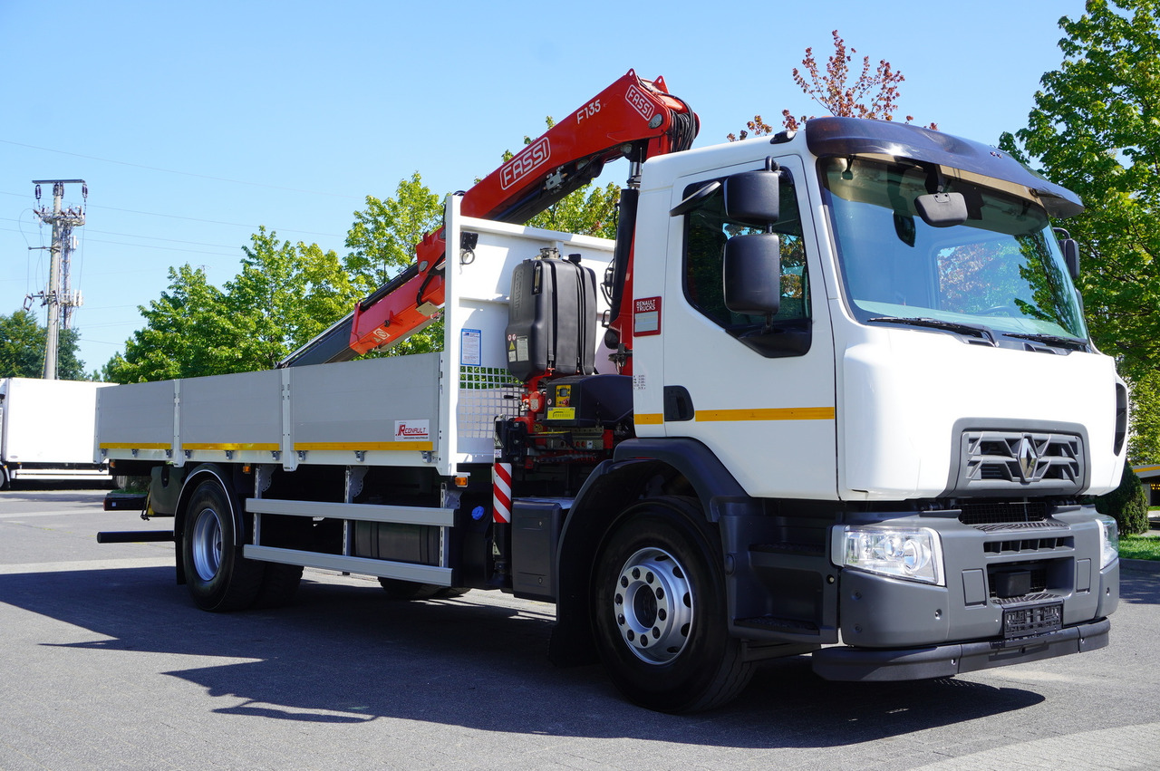 RENAULT C280 DTI 8 / FASSI crane 5.6 T / range 8 m / Flatbed 15 EPAL - Camion plateau, Camion grue: photos 5 RENAULT C280 DTI 8 / FASSI crane 5.6 T / range 8 m / Flatbed 15 EPAL - Camion plateau, Camion grue: photos 5