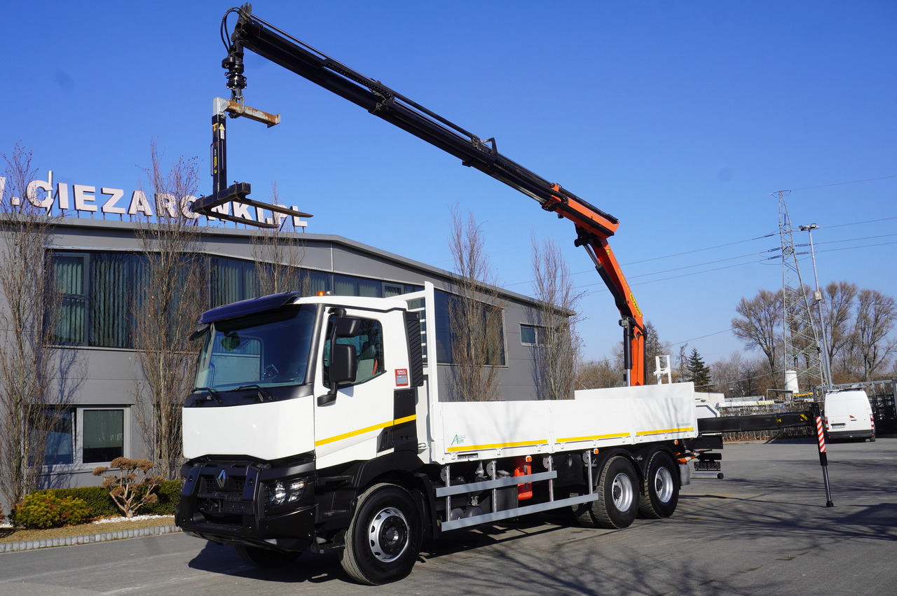 RENAULT C380 / 6x4 / HDS Palfinger PK 18002-EH 6000 kg - Camion grue: photos 1 RENAULT C380 / 6x4 / HDS Palfinger PK 18002-EH 6000 kg - Camion grue: photos 1