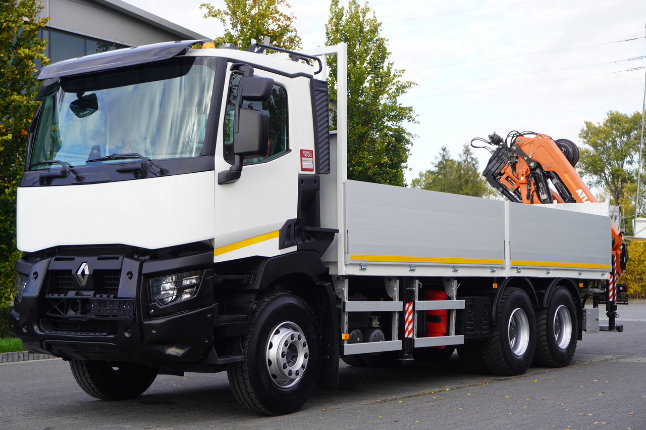 RENAULT C380 Comfort 6x4 / Atlas 172.3E crane / Range 12.3 m / capacity 6.1 t / Flatbed 17 EPAL - Camion plateau, Camion grue: photos 2 RENAULT C380 Comfort 6x4 / Atlas 172.3E crane / Range 12.3 m / capacity 6.1 t / Flatbed 17 EPAL - Camion plateau, Camion grue: photos 2