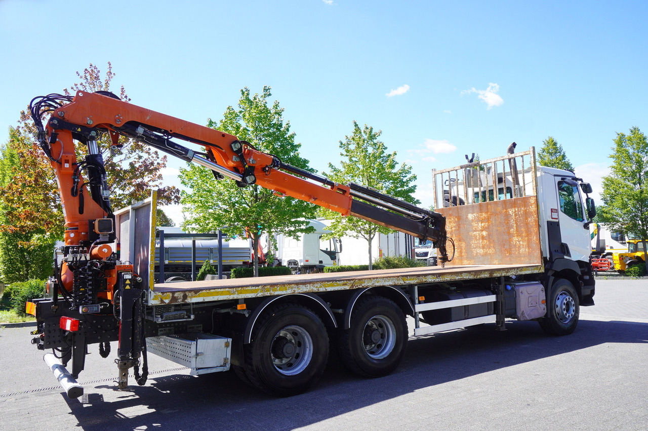 RENAULT C380 Comfort 6x4 / Atlas 6.1 T crane / range 12.3 m - Camion plateau, Camion grue: photos 4 RENAULT C380 Comfort 6x4 / Atlas 6.1 T crane / range 12.3 m - Camion plateau, Camion grue: photos 4