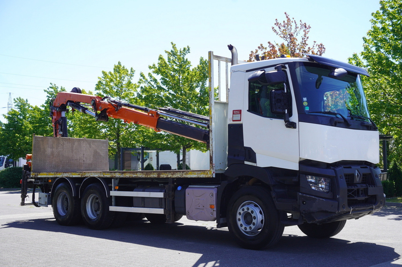 RENAULT C380 Comfort 6x4 / Atlas 6.1 T crane / range 12.3 m - Camion plateau, Camion grue: photos 5 RENAULT C380 Comfort 6x4 / Atlas 6.1 T crane / range 12.3 m - Camion plateau, Camion grue: photos 5