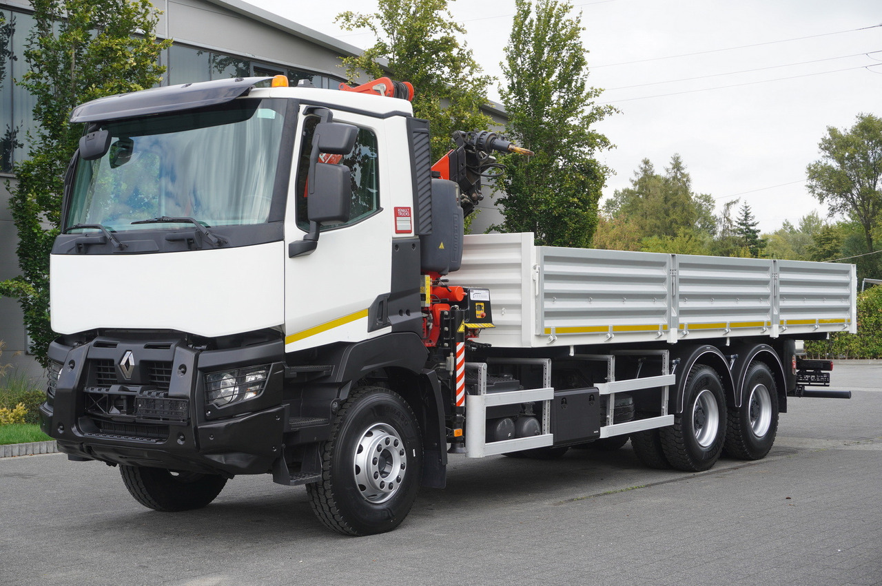 RENAULT K380 6×4 / FASSI F175 crane 7.85 t / 120 thousand km! / 2-sided tipper - Camion benne, Camion grue: photos 3 RENAULT K380 6×4 / FASSI F175 crane 7.85 t / 120 thousand km! / 2-sided tipper - Camion benne, Camion grue: photos 3