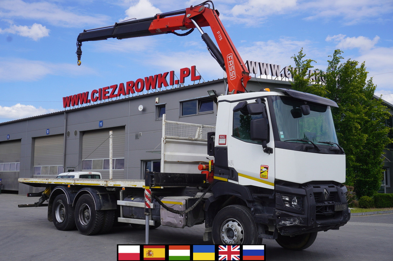 RENAULT K380 6x4 / FASSI F175 crane 7.85 t / 120 thousand km! - Camion grue: photos 3 RENAULT K380 6x4 / FASSI F175 crane 7.85 t / 120 thousand km! - Camion grue: photos 3