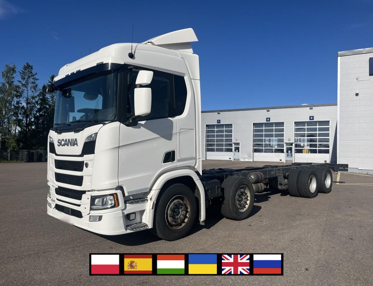 SCANIA R 540 B8x4NB / Truck chassis / Sleeper cab - Châssis cabine: photos 1 SCANIA R 540 B8x4NB / Truck chassis / Sleeper cab - Châssis cabine: photos 1