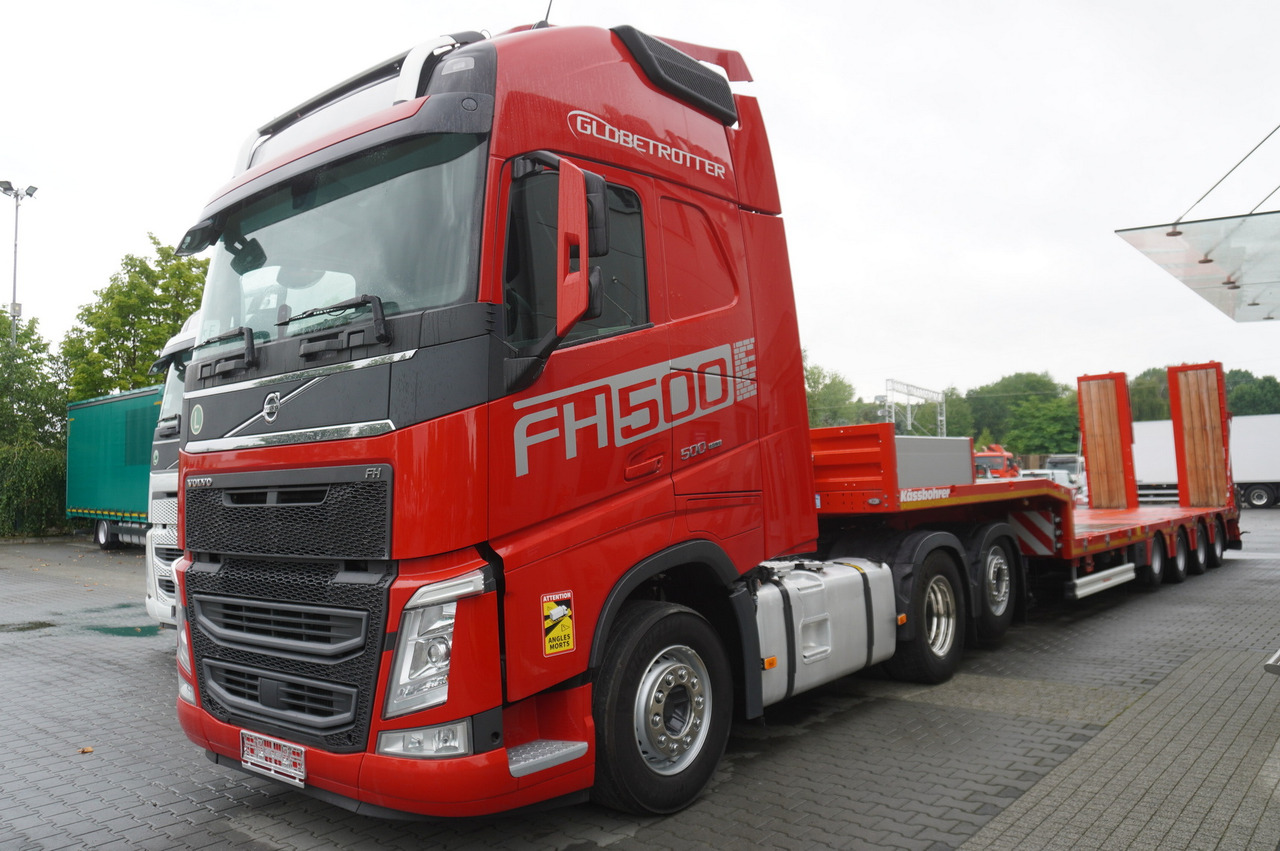 VOLVO FH 500 / BRAND-NEW Kässbohrer LB3E low-bed semi-trailer / 500 HP - Camion porte-voitures: photos 2 VOLVO FH 500 / BRAND-NEW Kässbohrer LB3E low-bed semi-trailer / 500 HP - Camion porte-voitures: photos 2